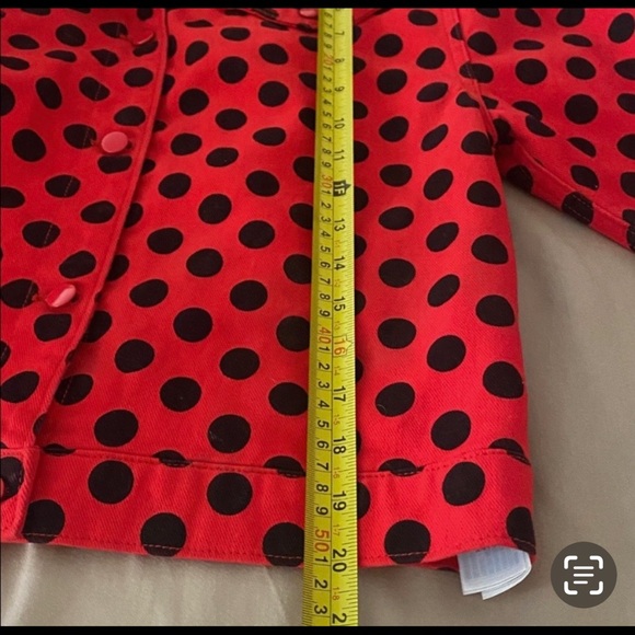 ( 0358) Women Red and Black Polka Dot Jacket.. Christmas Sale - Picture 4 of 9